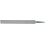 Lime plate d'atelier, Long. : 100 mm, Taille 2, Coupe transversale 12,0 x 2,5 mm