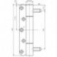 Gond VN 3738/160 Inox