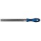 Lime d'atelier, manche semi-circulaire, Long. : 150 mm, Taille 2, Coupe transversale 16,0 x 4,5 mm