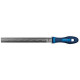 Lime d'atelier, manche semi-circulaire, Long. : 200 mm, Taille 3, Coupe transversale 20,0 x 6,0 mm