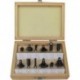 Jeu de fraises à bois 12pcs S8dans coffret bois FORTIS