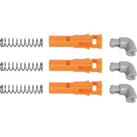 Jeu de pinces Push-Click Click & Roll - 3 unités pour D.6mmFriess