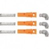 Jeu de pinces Push-Click Click & Roll - 3 unités pour D.6mmFriess