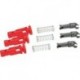 Jeu de pinces Push-Click Click & Roll - 3 unitéspour D.8mmFriess
