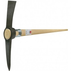 Pioche Acier noir laqué 1.5 kg m manche
