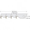 Lame cutter TIN 18mm a 10 unités Lutz