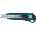 Lame de cutter plastique 18mm avec 3 lames FORTIS