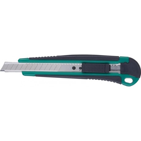 Lame de cutter plastique 9mm avec 3 lames FORTIS