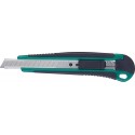 Lame de cutter plastique 9mm avec 3 lames FORTIS