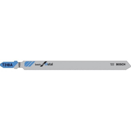 Lame de scie sauteuse 5 lames T 318 A Bosch