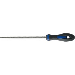 Râpe à bois avec manche, ronde, Long. : 250 mm, Taille 2, Coupe transversale 11,5 mm