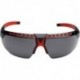 Lunettes de sécurité AVATAR gris monture noir/rouge