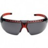 Lunettes de sécurité AVATAR gris monture noir/rouge