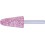 Meule sur tige conique KE, Type : KE 2545, Ø x hauteur 25 x 45 mm, Taille de grains 30, Type de grain : ADW, Ø de tige : 6 mm, Vitesse maxi. : 34000 tr/mn