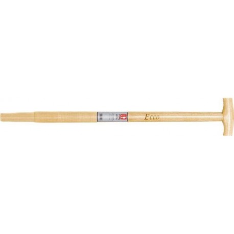Manche pelle en bois Manche forme T 85cm courbé (Par 10)