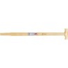 Manche pelle en bois Manche forme T 85cm courbé (Par 10)
