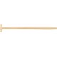 Manche pelle forme T frêne 900/41mm courbé