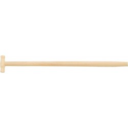 Manche pelle forme T frêne 900/41mm courbé
