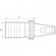 Mandrin à changement rapide DIN69871A M14-33 SK50 FORTIS