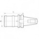 Mandrin à changement rapide M14-33 BT40 FORTIS