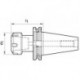 Mandrin à pince DIN69871ADB SK40 ER25 A100 FORTIS