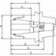 Mandrin à pince DIN69871ADB SK40-100 CP32FAHRION