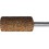 Meule sur tige cylindrique ZY, Type : ZY 3232, Ø x hauteur 32 x 32 mm, Taille de grains 24, Type de grain : AN, Vitesse maxi. : 25700 tr/mn