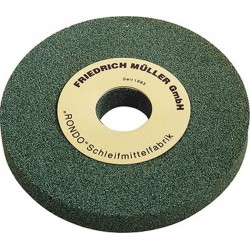 Meule en carbure de silicium, grise, Dimensions : 200 x 25 x 32/20 mm, Grain 80, Dureté J