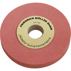 Meule, au corindon raffiné, rose, Dimensions : 175 x 25 x 32/20 mm, Grain 60, Dureté M