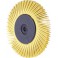 Brosse Radiale Bristle Brush BB-ZB, Ø x Épais. : 150 x 12 mm, Grain 120, Couleur blanc, Nombre de segments : 8