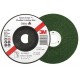 20 Disques à ébarber Green Corps pour l'usinage de l'acier inoxydable, Ø x Épais. : 125 x 3,0 mm, Modèle Coudé, Vitesse maxi. 12200 tr/mn