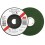 20 Disques à ébarber Green Corps pour l'usinage de l'acier inoxydable, Ø x Épais. : 125 x 3,0 mm, Modèle Coudé, Vitesse maxi. 12200 tr/mn