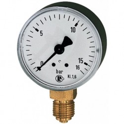 Manomètre posé 63mm 0-10bar F1/4" RIEGLER 1 PCS