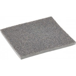 Eponge abrasive revêtue sur 1 face, corindon, Degré de finesse : fin, Grain 100