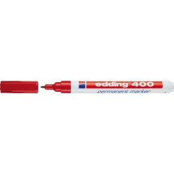 Marqueur permanent 400 rouge edding 1 PCS