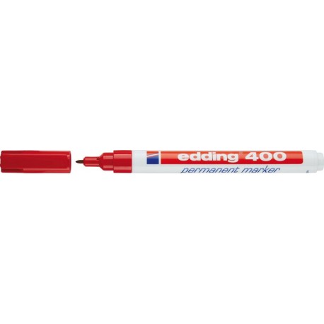 Marqueur permanent 400 rouge edding 1 PCS