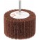 Meule sur tige non-tissée GB-ZS, Degré de finesse : extra-grossier, Grain 80, Ø x hauteur 75 x 45 mm, Vitesse maxi. : 7500 tr/mn