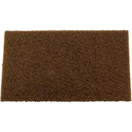 Pad à main en non-tissé, Degré de finesse : moyen, Couleur marron, Dimensions 158 x 224 mm