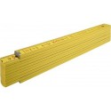 Mesure pliante Bois 2m 16mm Nr.407 jaune Stabila