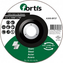 Meule Acier 115 x 60mm FORTIS