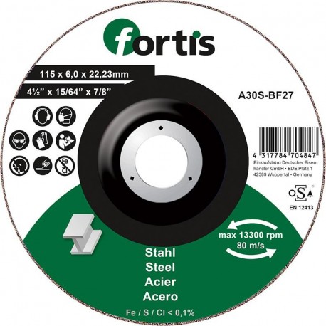 Meule Acier 115 x 60mm FORTIS