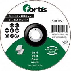 Meule Acier 180 x 60mm FORTIS