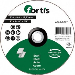 Meule Acier 230 x 80mm FORTIS