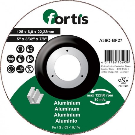 Meule ALU-NE 125 x 60mm FORTIS