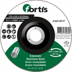 Meule Inox 115 x 60mm FORTIS