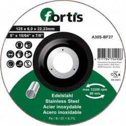 Meule Inox 125 x 60mm FORTIS