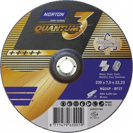 Meule Quantum coudé 230x70