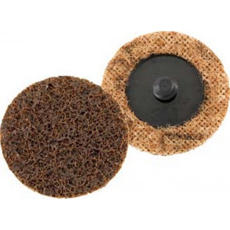 Disque non-tissé Ø 50,8 mm 23000 tr/mn, Roloc (TM) SC-DR, Degré de finesse : grossier, Couleur marron