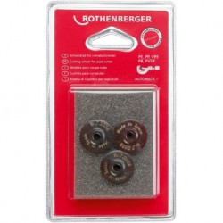 Molette de rechange pour coupe-tubes en matièresynthétique 2.5/8" 3molettes Rothenberger