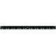 Moulure murale pour bacs de rangement 1m S noir Paketa 2 unités f. PLK/LK 3-5